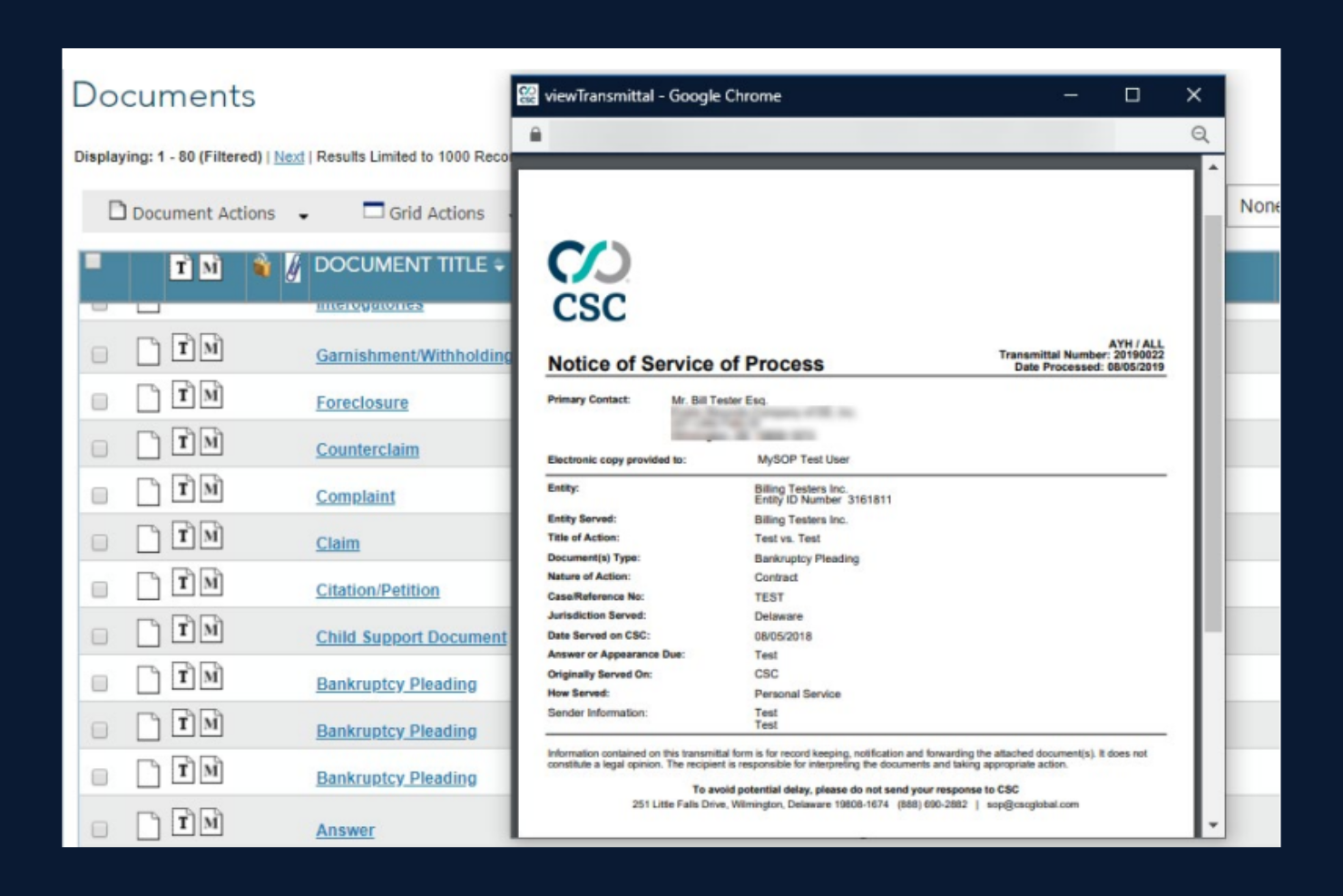 CSC Entity Management screenshot - 13 Migliori Software per la Gestione delle Entità Legali Selezionati per il 2026