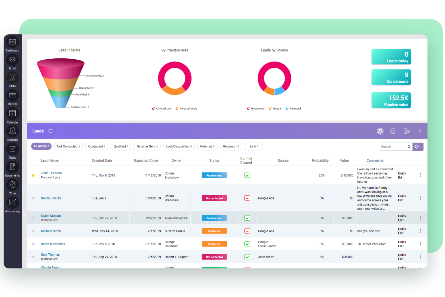 CARET Legal screenshot - 10 mejores programas para programar citas legales en 2026