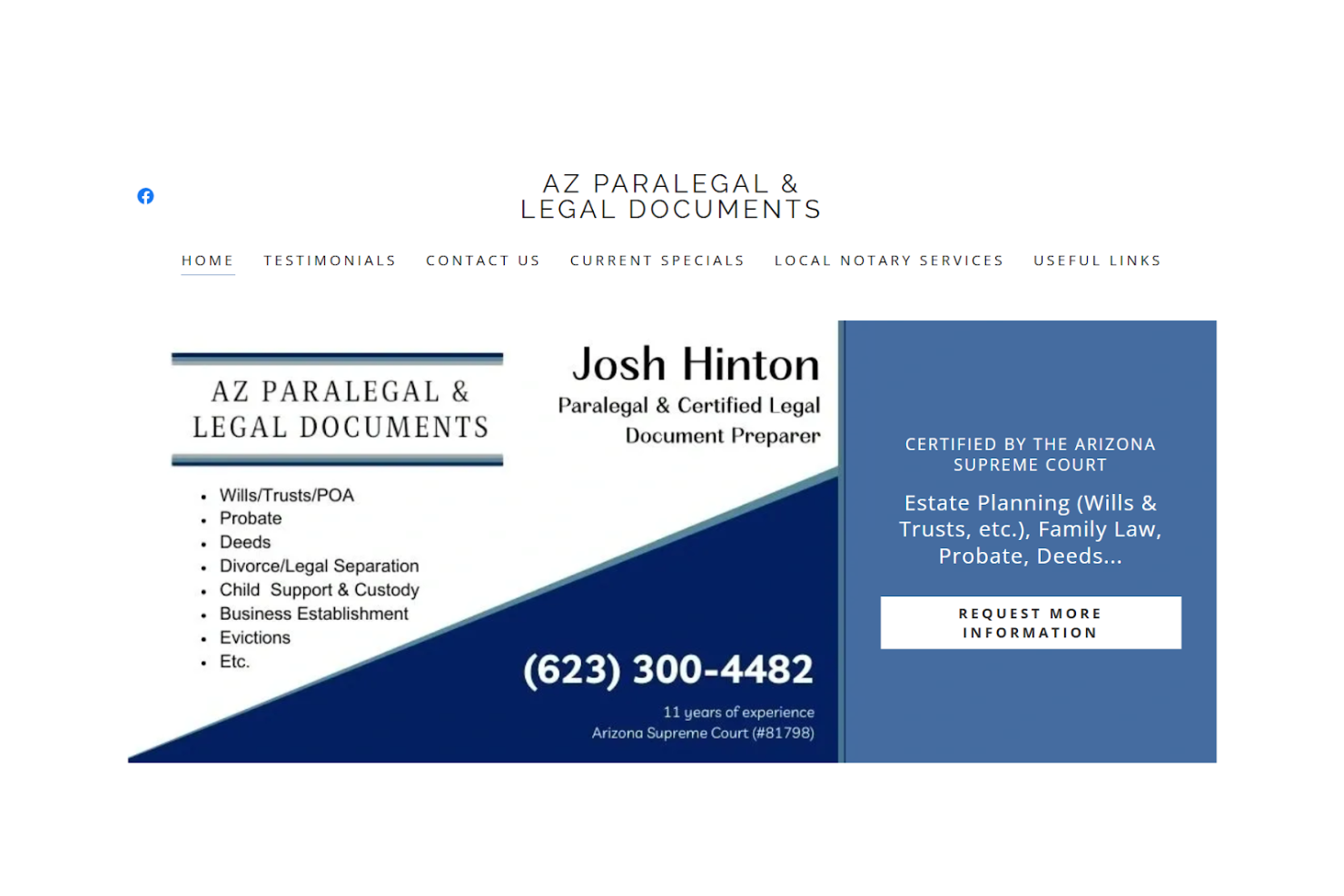 AZ Paralegal &amp; Legal Documents screenshot - 10 Mejores Servicios de Documentos Legales Revisados en 2026