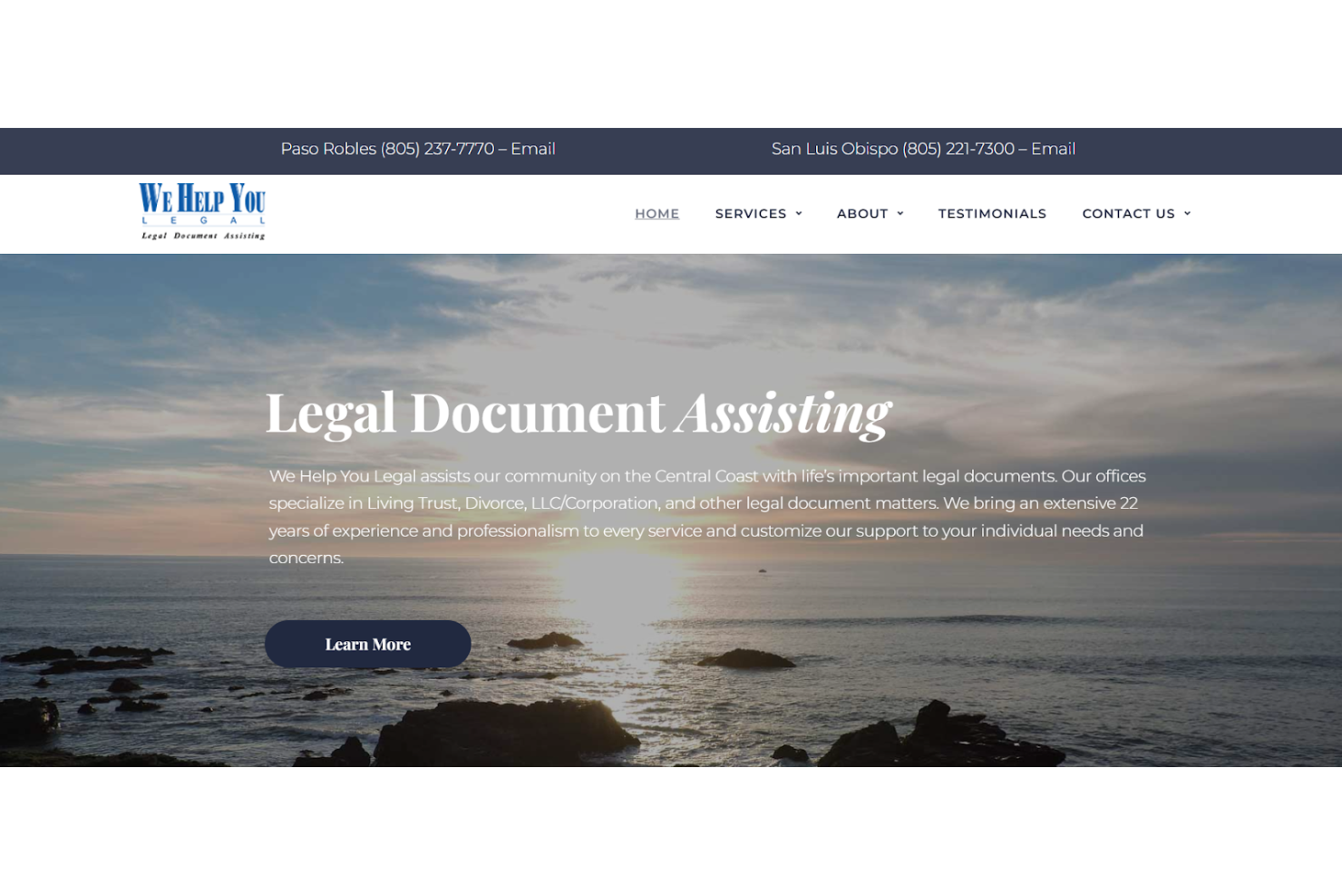 We Help You Legal screenshot - 10 Mejores Servicios de Documentos Legales Revisados en 2026