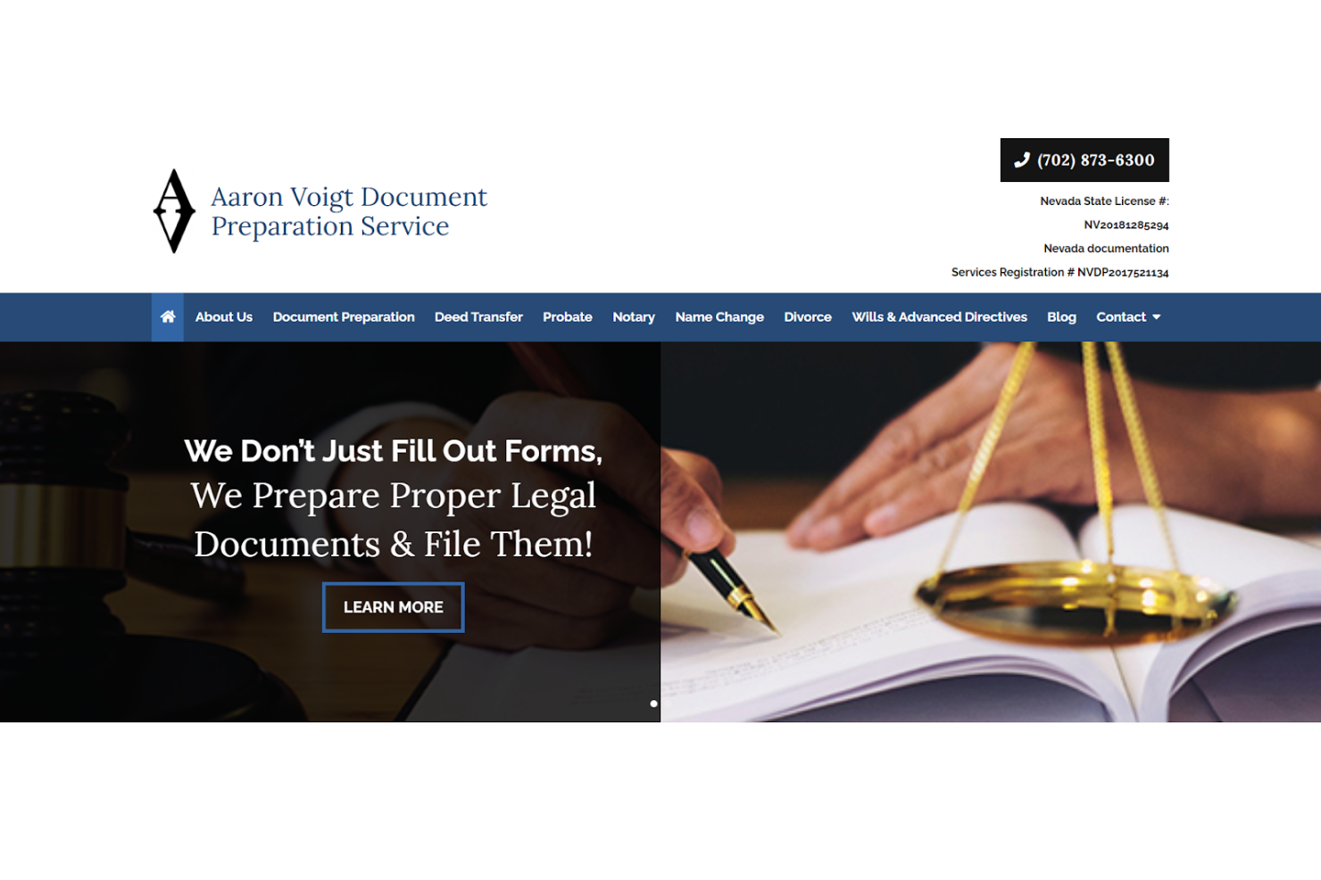Aaron Voigt Document Preparation Service (AVDOCPREP) screenshot - 10 Mejores Servicios de Documentos Legales Revisados en 2026