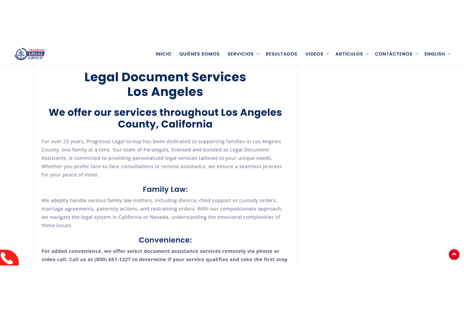 Progresso Legal Group screenshot - 10 Migliori Servizi di Documenti Legali Recensiti nel 2026