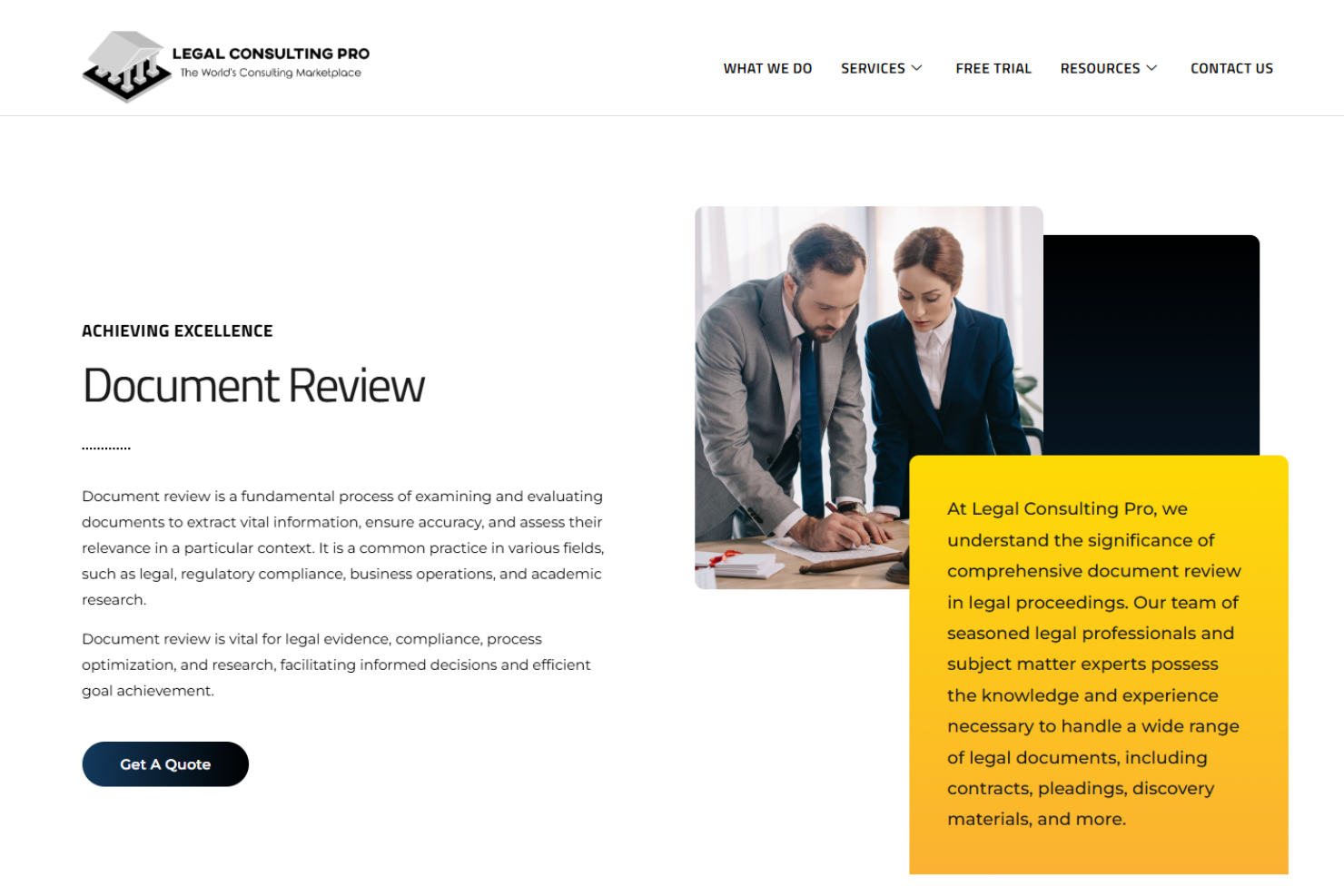 Legal Consulting Pro screenshot - 10 migliori servizi di revisione di documenti legali recensiti nel 2026