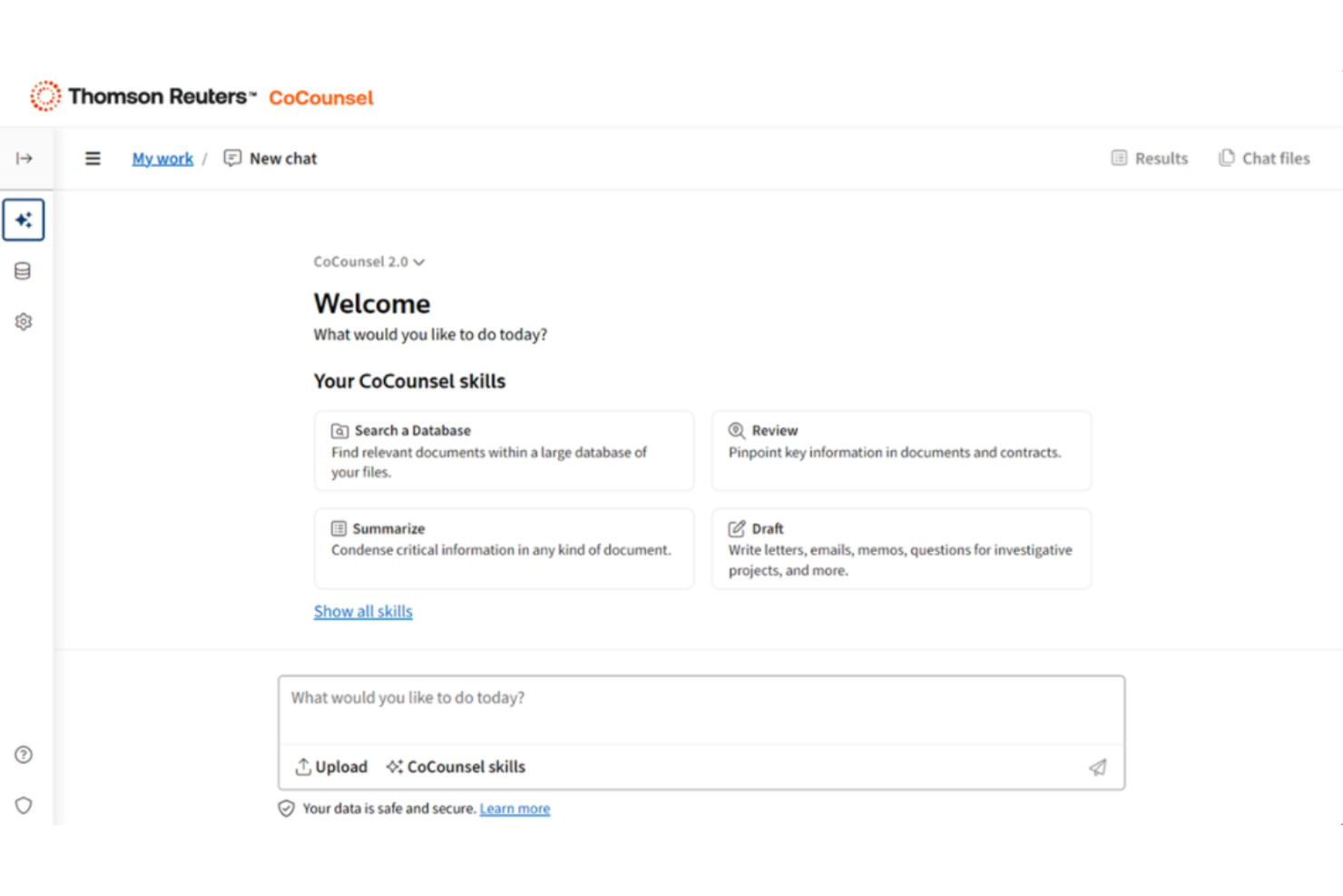CoCounsel screenshot - Le 10 migliori soluzioni di ricerca legale basata su IA recensite nel 2026