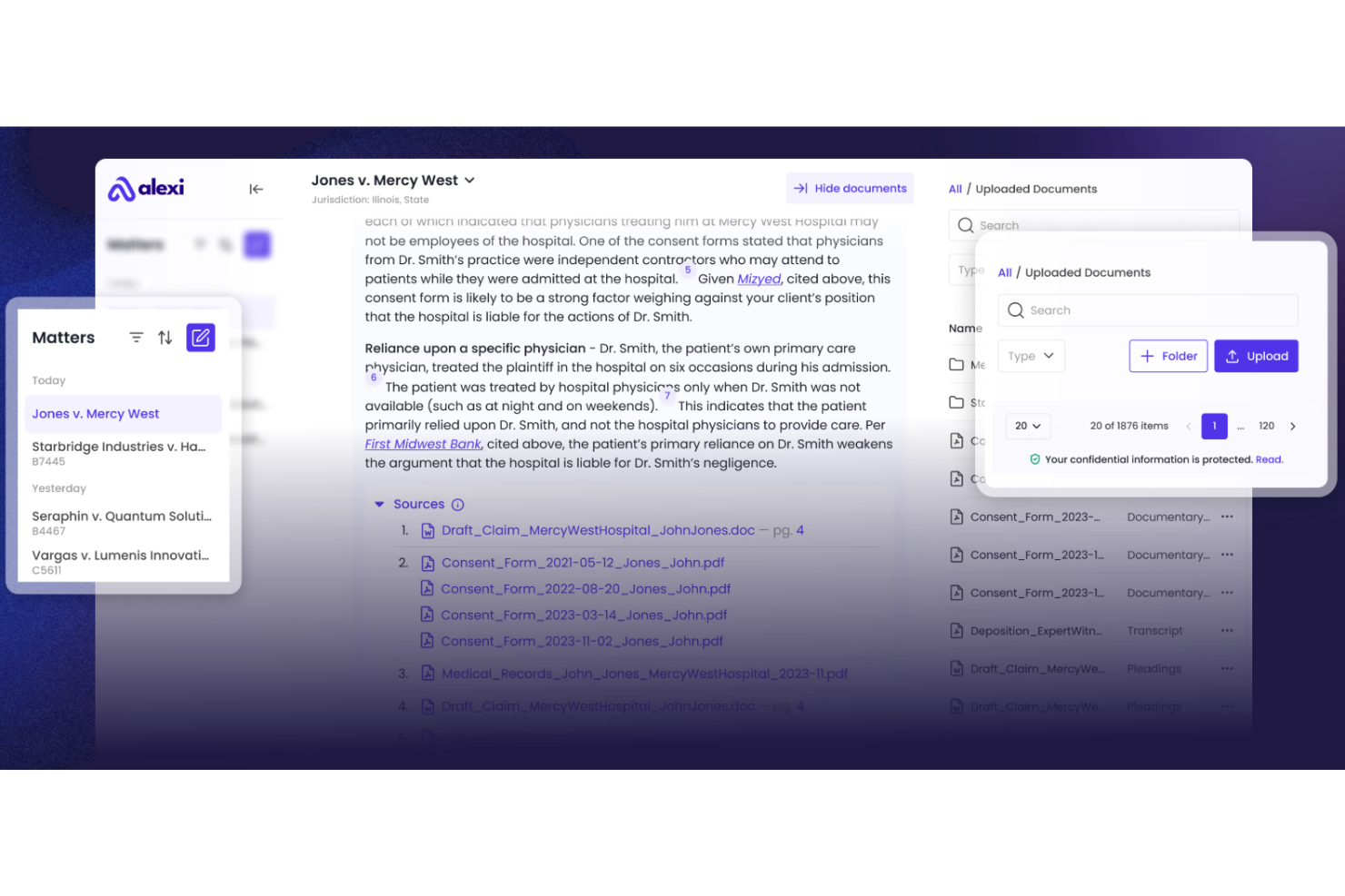 Alexi screenshot - 10 mejores herramientas de investigación jurídica con IA analizadas en 2026