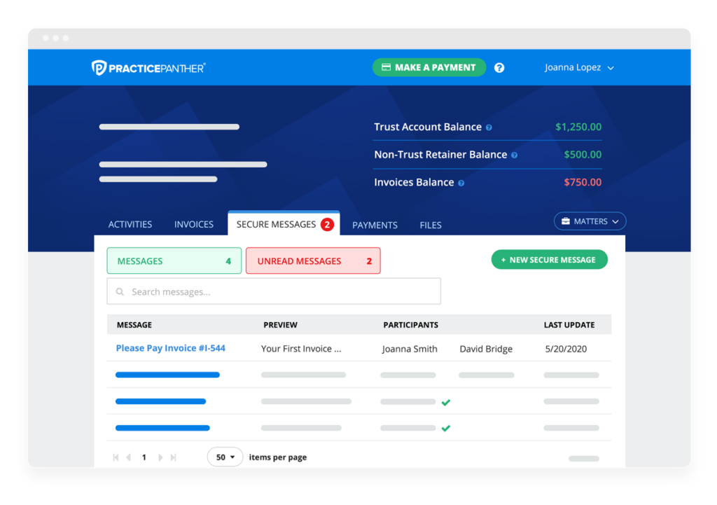 PracticePanther screenshot - 10 alternative a MyCase per la gestione dei casi nel 2026