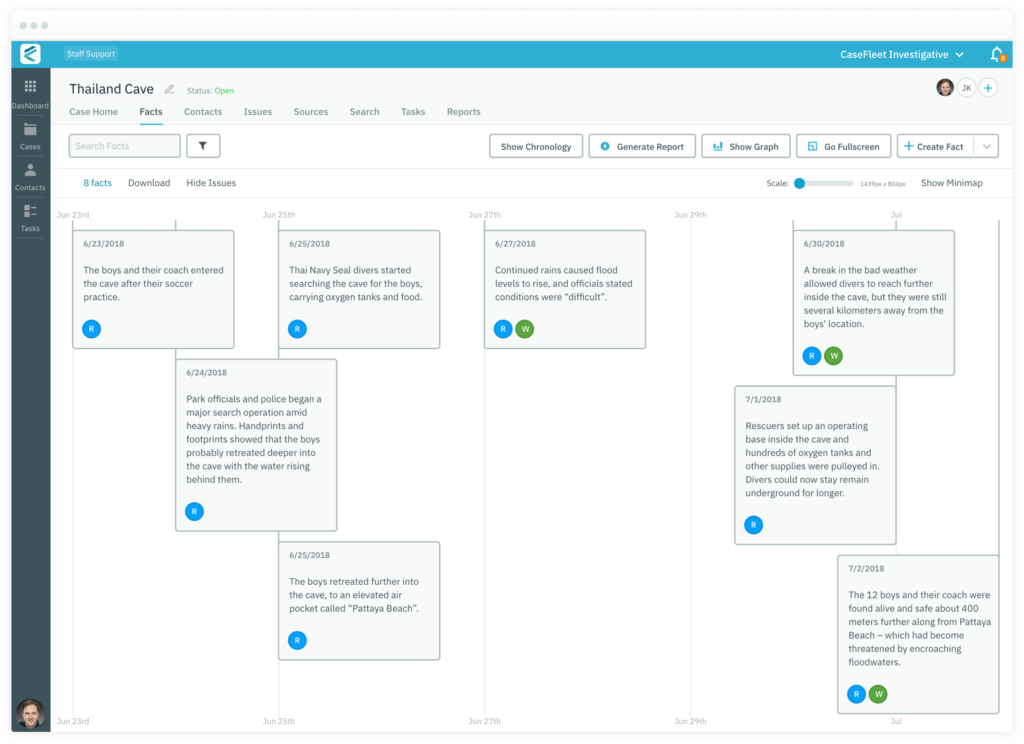CaseFleet screenshot - 10 alternativas a MyCase para la gestión de casos en 2026