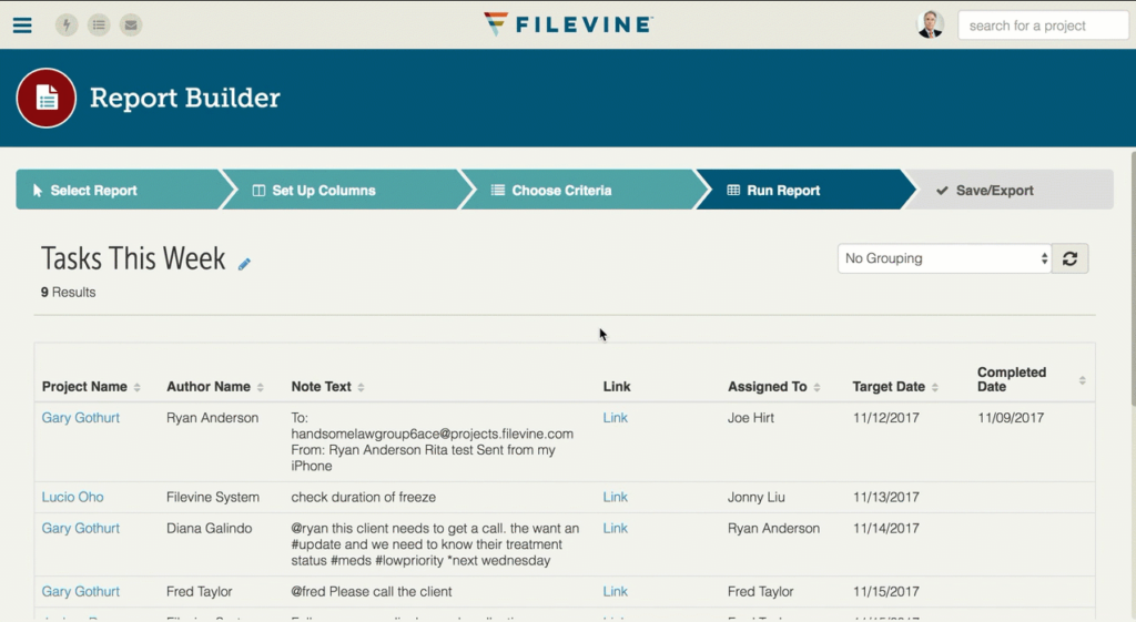 Filevine screenshot - 10 alternative a MyCase per la gestione dei casi nel 2026
