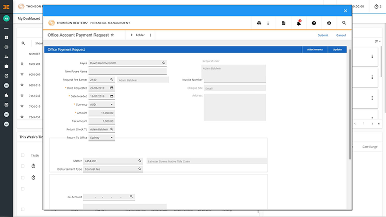 Thomson Reuters 3E screenshot - 10 Mejores Software de Gestión de Casos de Lesiones Personales en 2026