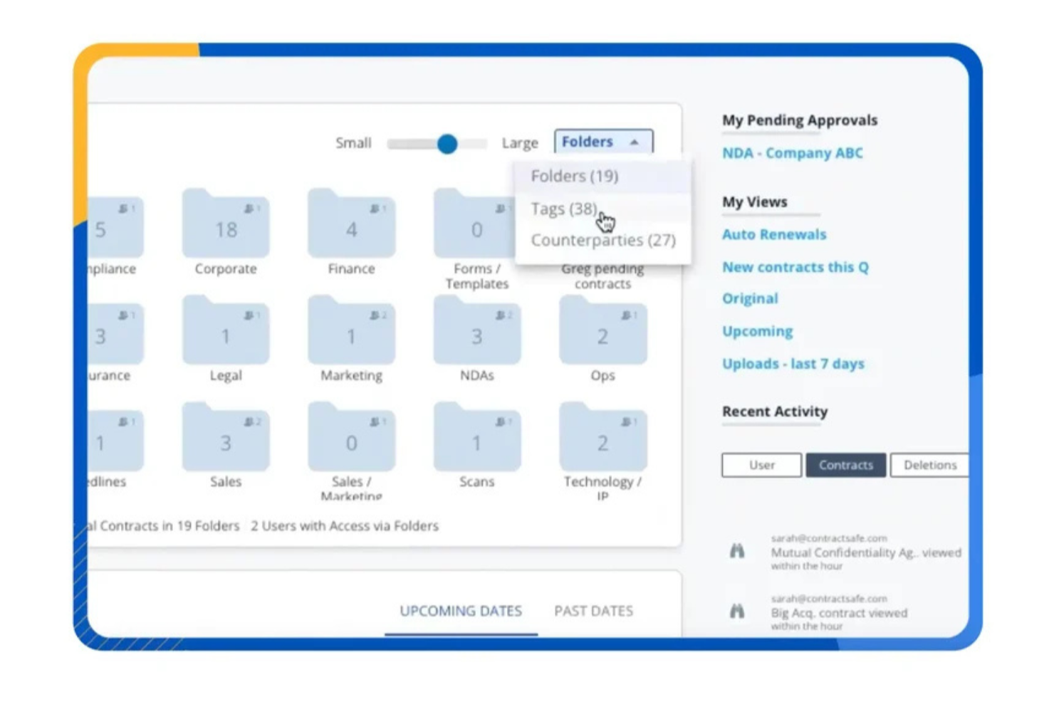 ContractSafe screenshot - I 20 migliori software di gestione dei contratti legali nel 2026