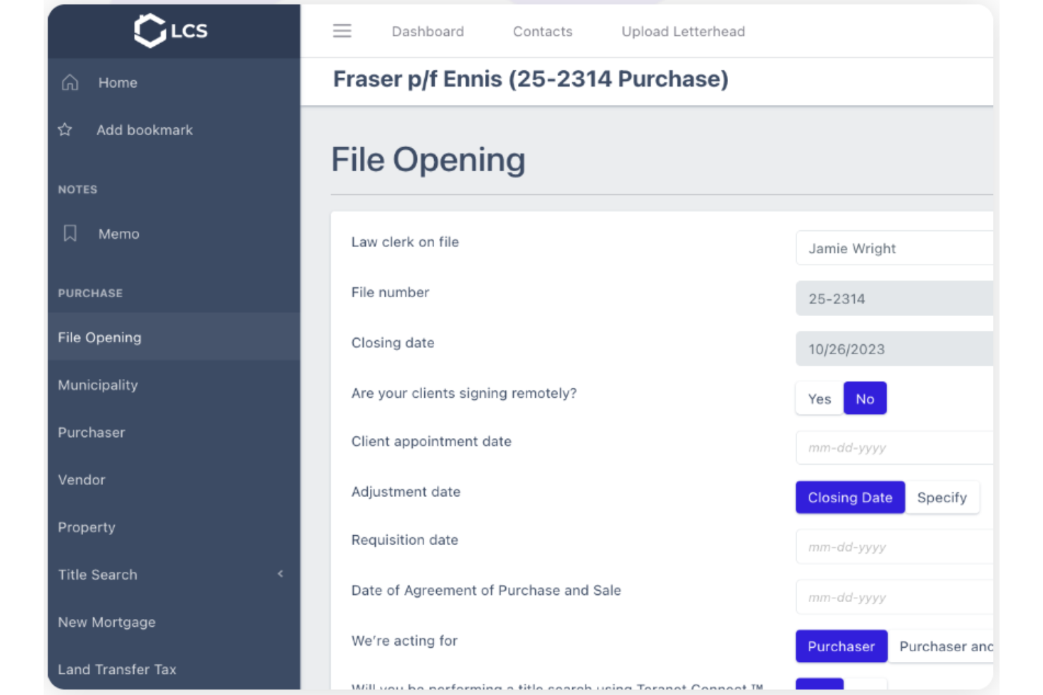 LCS screenshot - Le 10 Migliori Soluzioni Software per il Rogito Immobiliare Recensite nel 2026
