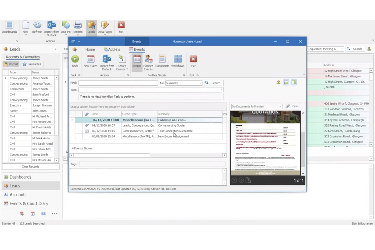 CaseLoad by Denovo screenshot - Le 10 Migliori Soluzioni Software per il Rogito Immobiliare Recensite nel 2026