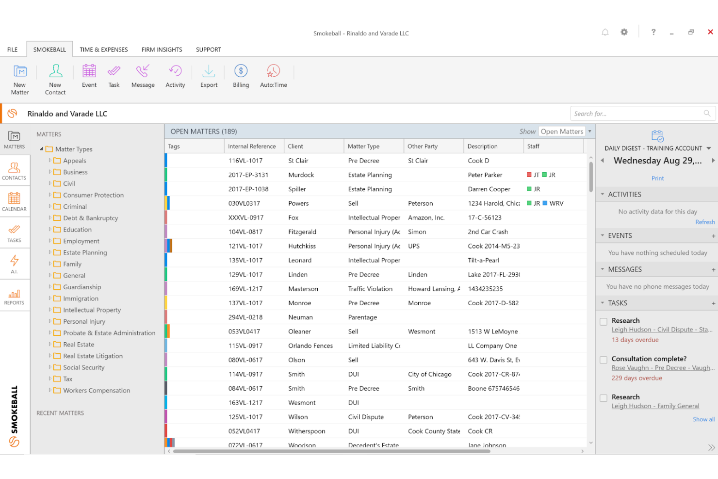 Smokeball screenshot - 10 Migliori Software per il Diritto Immobiliare Recensiti nel 2026