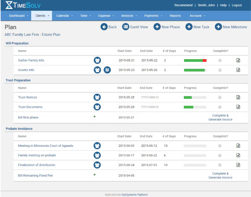 TimeSolv screenshot - I 10 migliori software di fatturazione per piccoli studi legali del 2026
