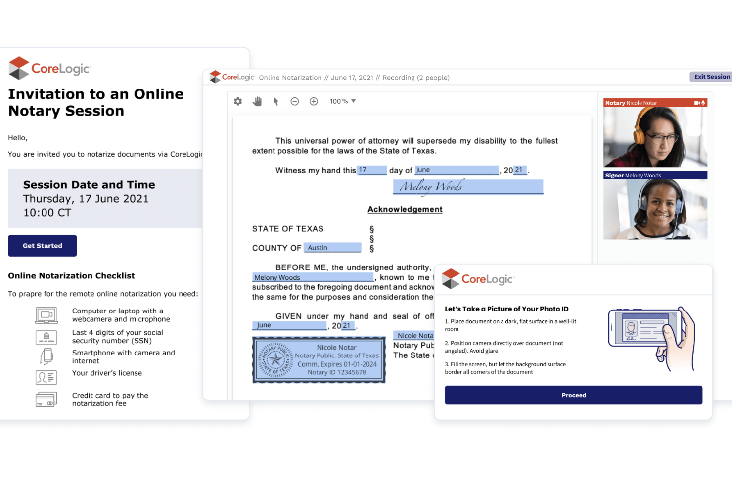 OneNotary screenshot - Le 27 migliori soluzioni per la notarizzazione elettronica nel 2026