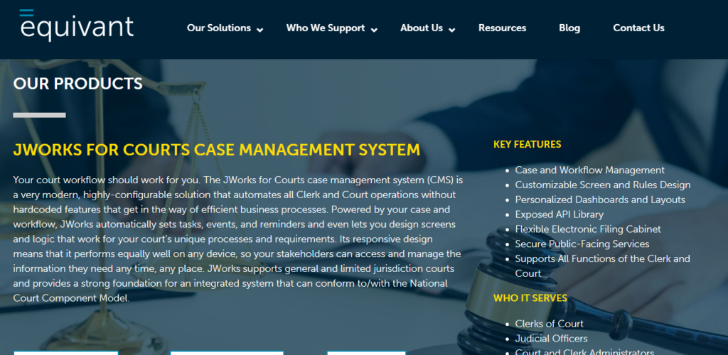 Equivant screenshot - Guida Definitiva Ai 10 Migliori Software Di Gestione Dei Tribunali Per Il 2026