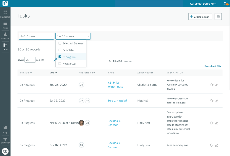 CaseFleet screenshot - 10 Mejores Software de Gestión de Documentos Legales en 2026