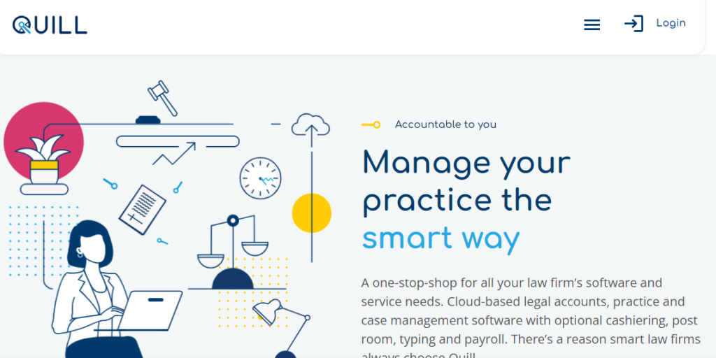 Quill screenshot - I 19 migliori software di contabilità per piccoli studi legali nel 2026