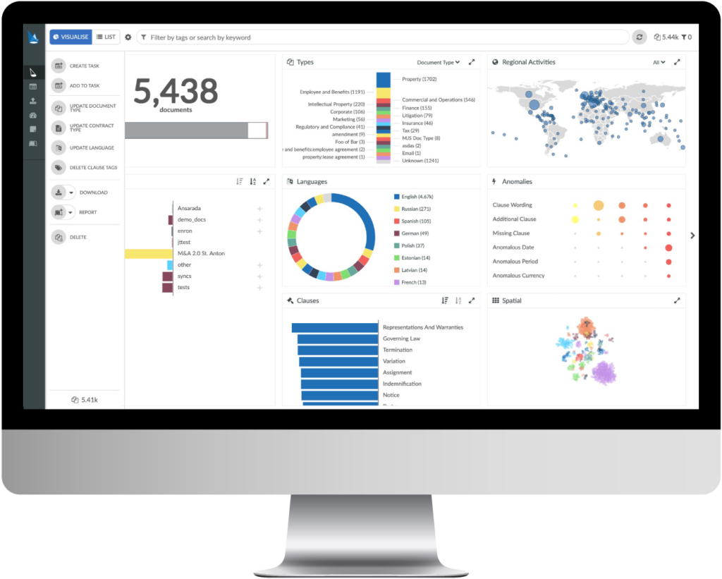 Luminance screenshot - Le 10 migliori soluzioni software per il confronto di documenti legali nel 2026