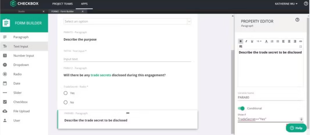 Checkbox screenshot - 10 mejores herramientas de gestión de asuntos jurídicos para equipos legales en 2026