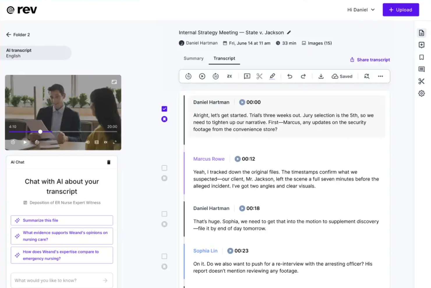 Rev screenshot - I 10 migliori software di eDiscovery per il 2026 [Le mie recensioni]