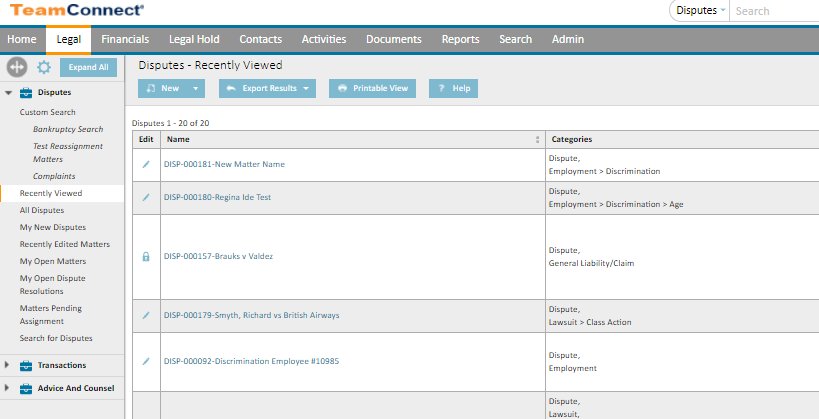 Mitratech TeamConnect screenshot - I 10 migliori strumenti gratuiti per la ricerca giuridica per il 2026