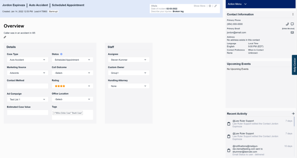 Law Ruler Software screenshot - Protagonisti del Settore: I 22 Migliori Software per Paralegali nel 2026
