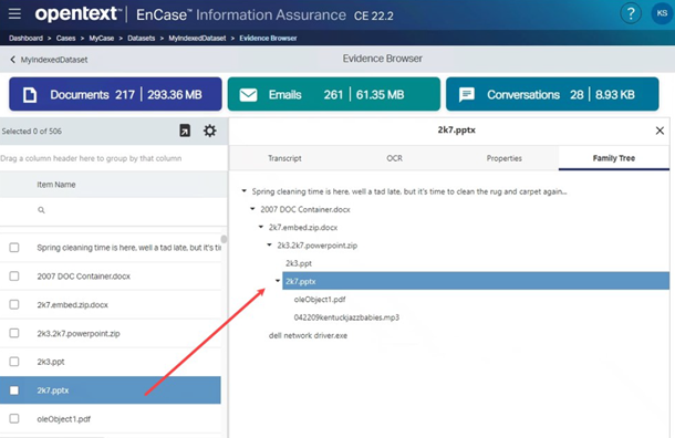 OpenText EnCase Information Assurance screenshot - Le 10 Migliori Soluzioni per Legal Hold per Preservare i Dati nel 2026