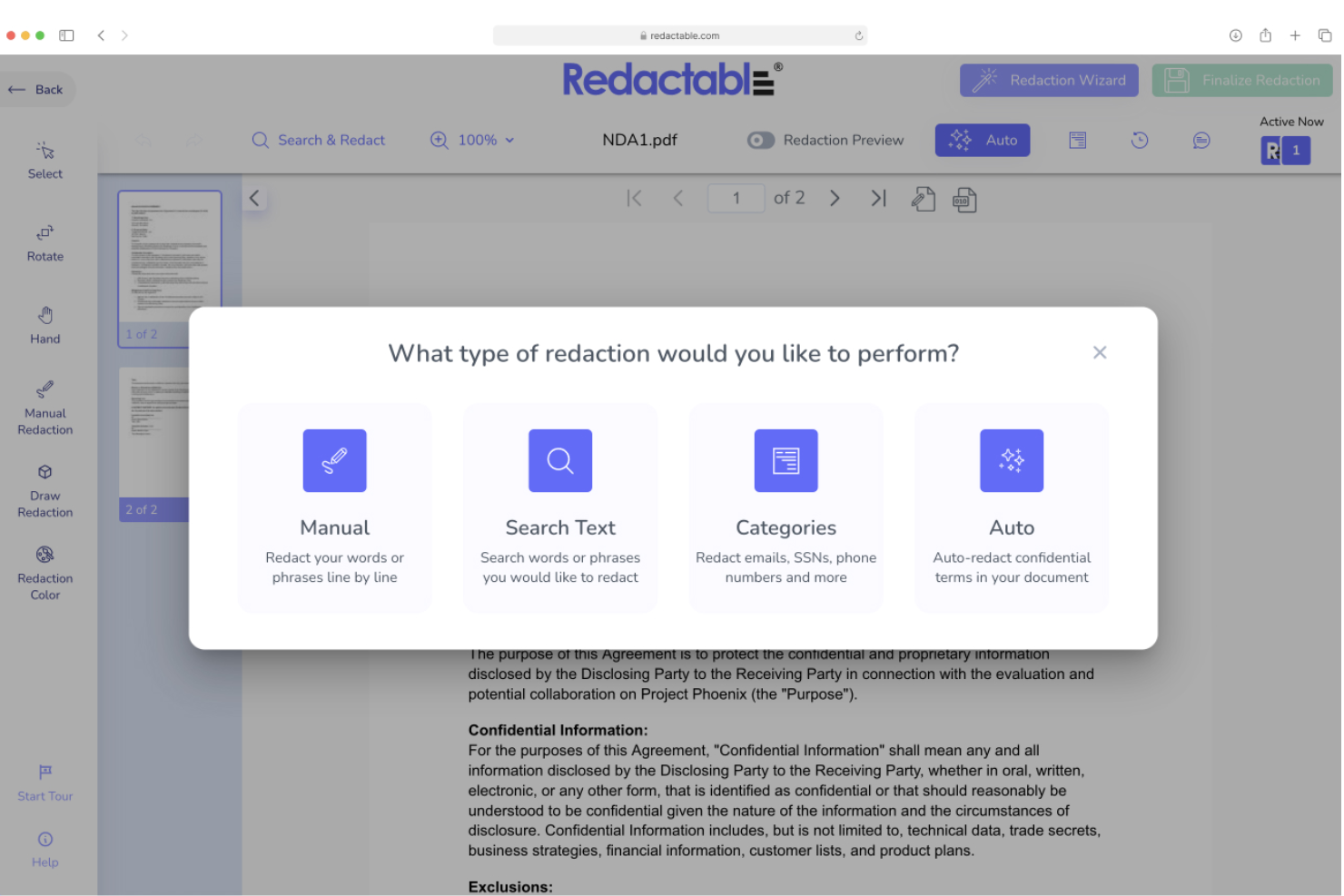 Redactable screenshot - 28 Migliori Strumenti di Gestione Documentale per Piccoli Studi Legali nel 2026