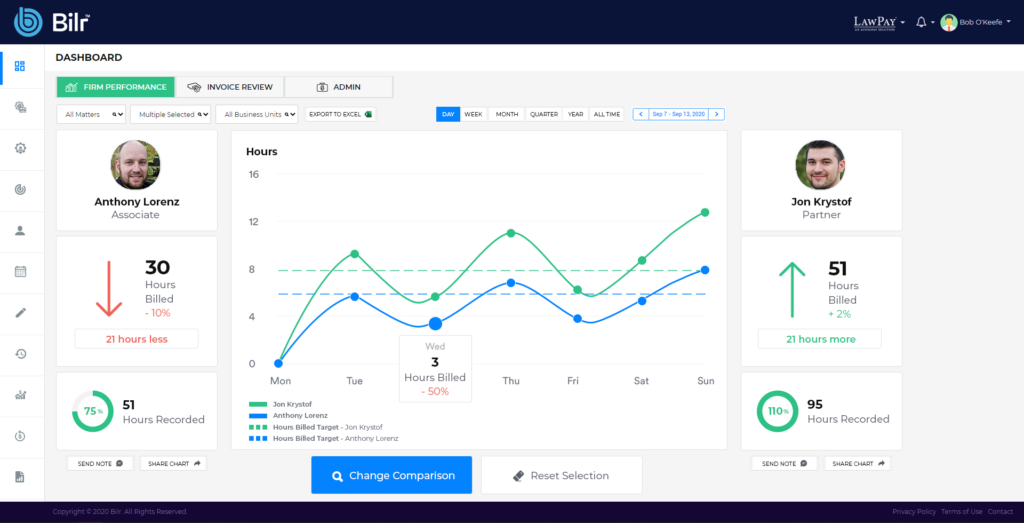 Bilr screenshot - Le 10 Migliori Soluzioni di Software per la Fatturazione Legale Recensite per il 2026