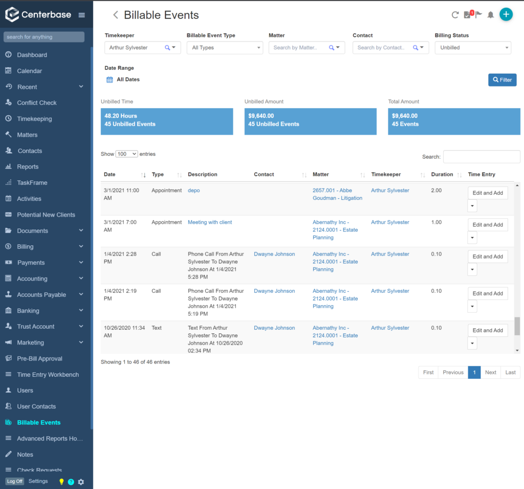 Centerbase screenshot - 28 Migliori Strumenti di Gestione Documentale per Piccoli Studi Legali nel 2026