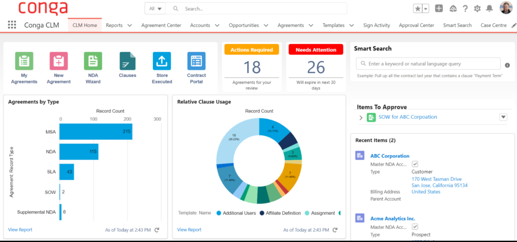 Conga screenshot - 32 Migliori Software per la Redazione Legale per Studi Legali nel 2026
