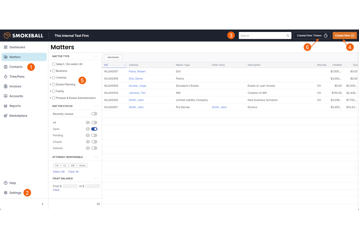 Smokeball screenshot - 10 Mejores Software de Flujo de Trabajo Legal en 2026 [Mis Reseñas]