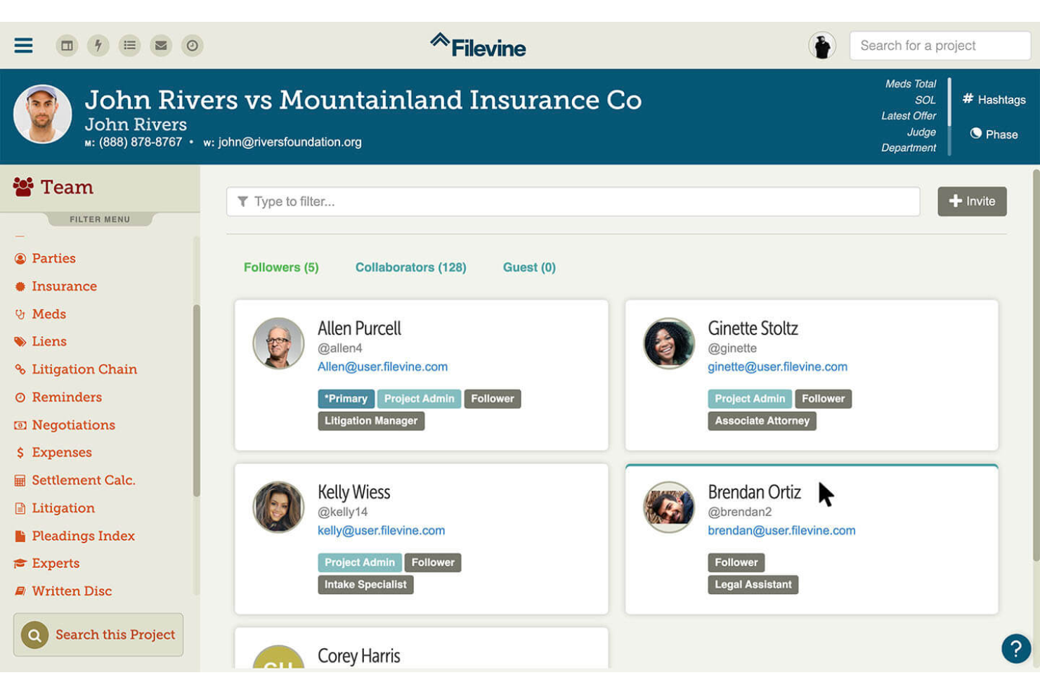 Filevine screenshot - I 10 Migliori CRM Legali del 2026 [Le Mie Recensioni]