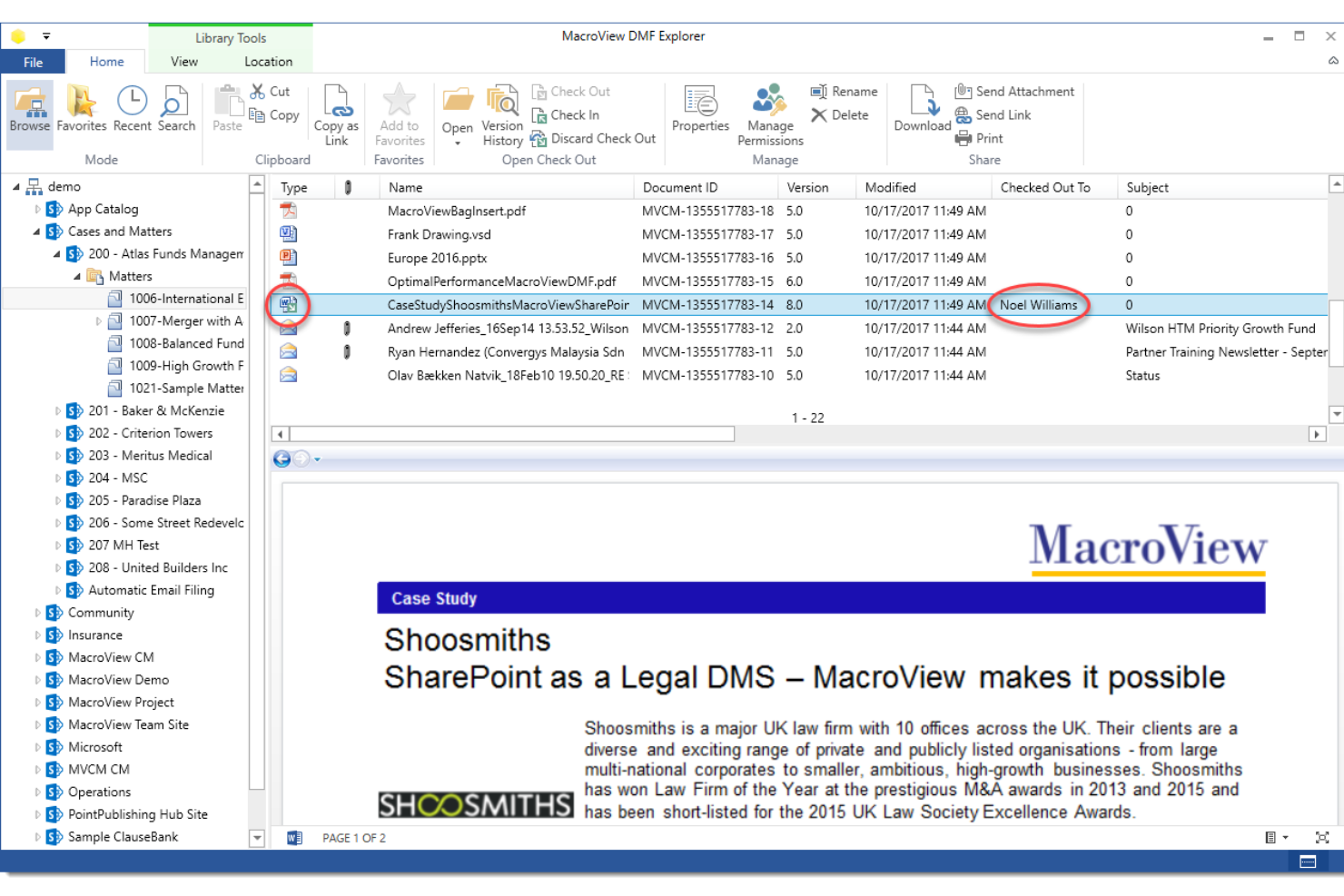 MacroView screenshot - 28 Mejores Herramientas de Gestión de Documentos para Pequeños Despachos de Abogados en 2026