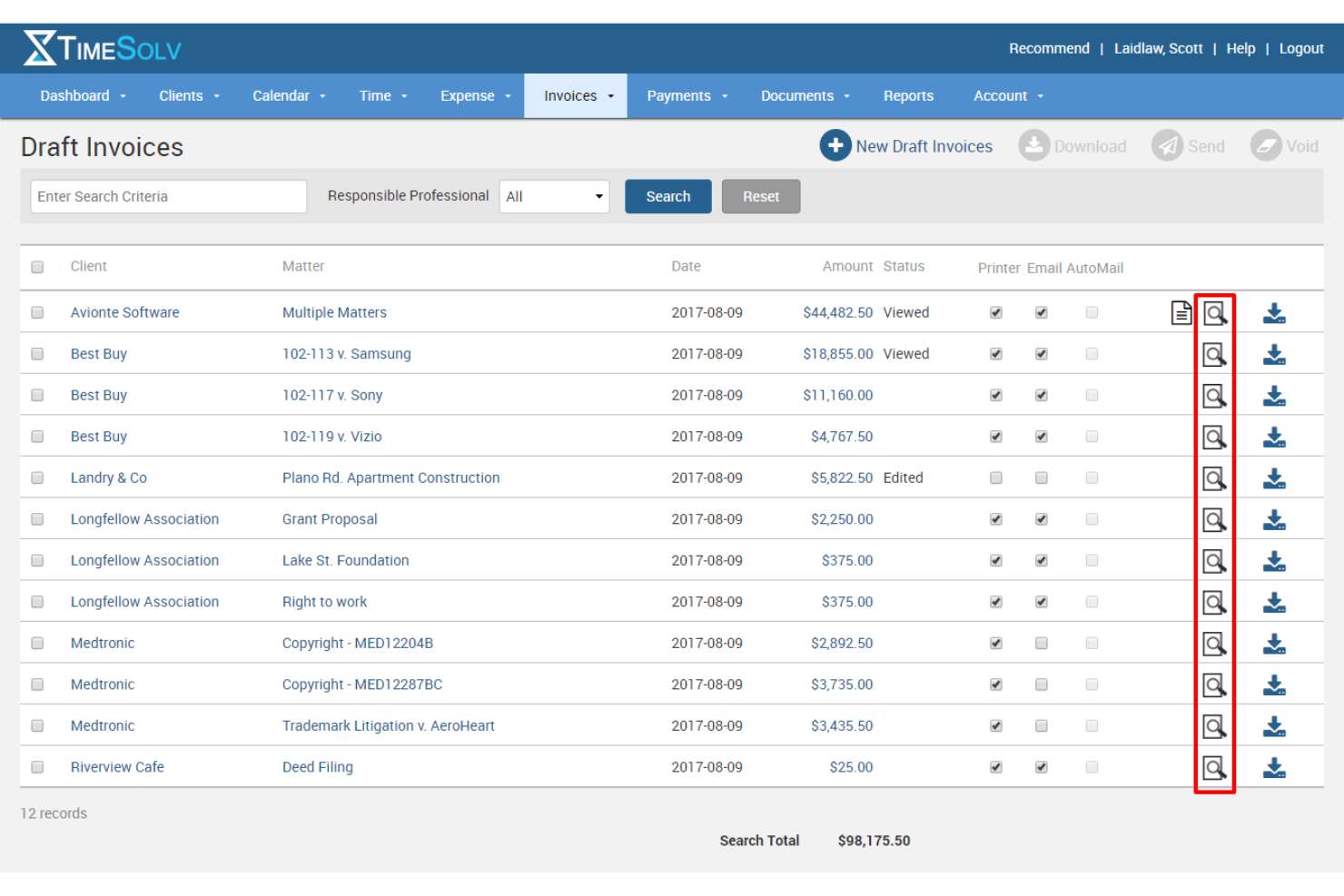 TimeSolv Legal Billing screenshot - Los 10 Mejores Software de Gestión de Despachos Jurídicos para 2026
