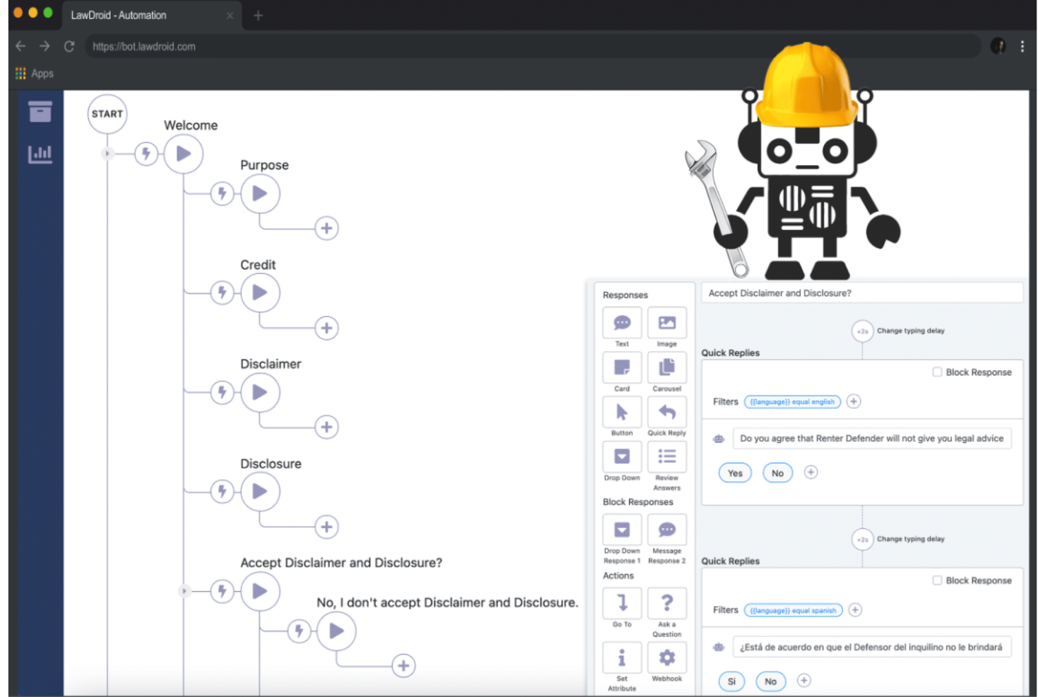 LawDroid screenshot - Le 10 migliori soluzioni di ricerca legale basata su IA recensite nel 2026