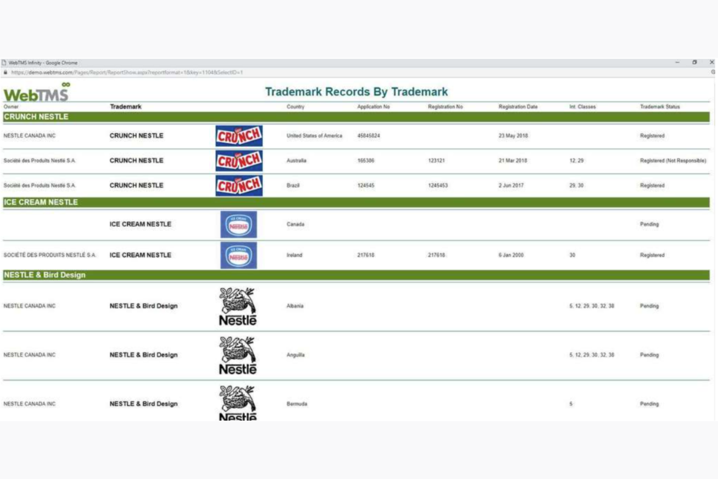 WebTMS screenshot - Le 10 migliori soluzioni software per la gestione dei marchi esaminate nel 2026