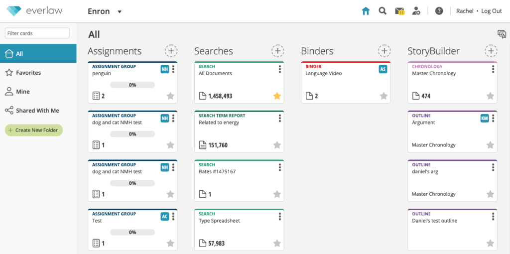 Everlaw screenshot - 10 beste e-discoverysoftware voor 2026 [Mijn beoordelingen]