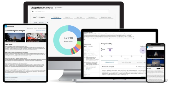 Bloomberg Law screenshot - Guide to the 20 Best Legal Research Tools In 2024