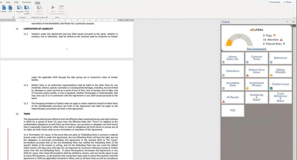 Litera screenshot - 24 MyCase Alternatives For Case Management In 2026