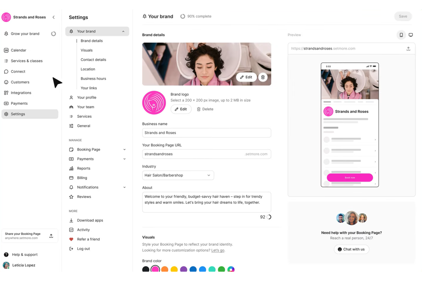 Setmore screenshot - 17 Legal Appointment Scheduling Software Options for Law Firms in 2027