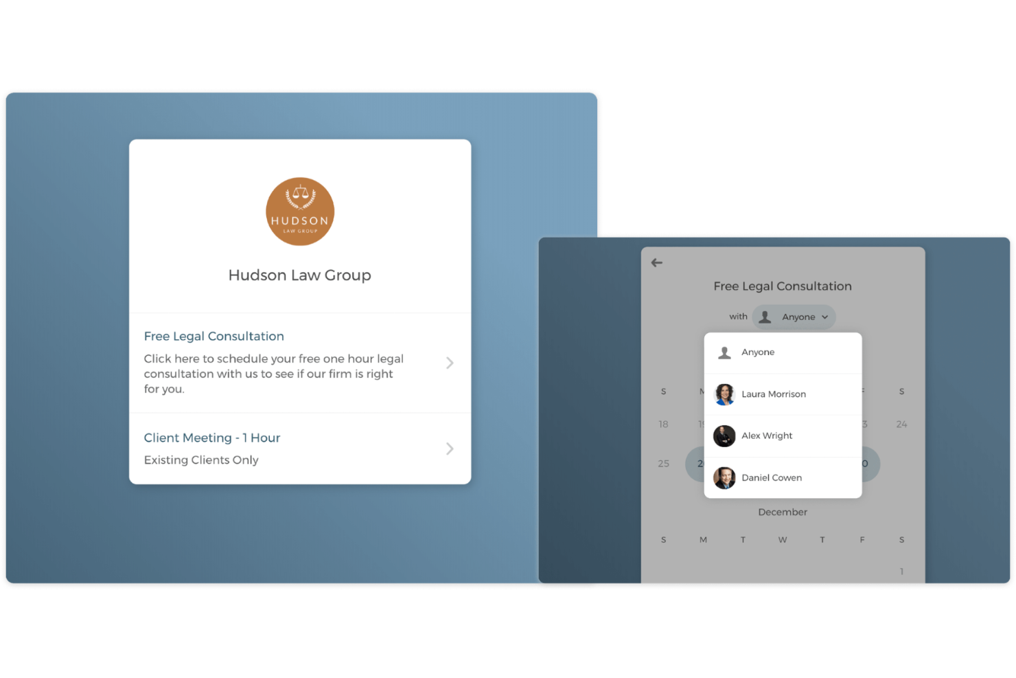 CozyCal screenshot - 17 Legal Appointment Scheduling Software Options for Law Firms in 2027