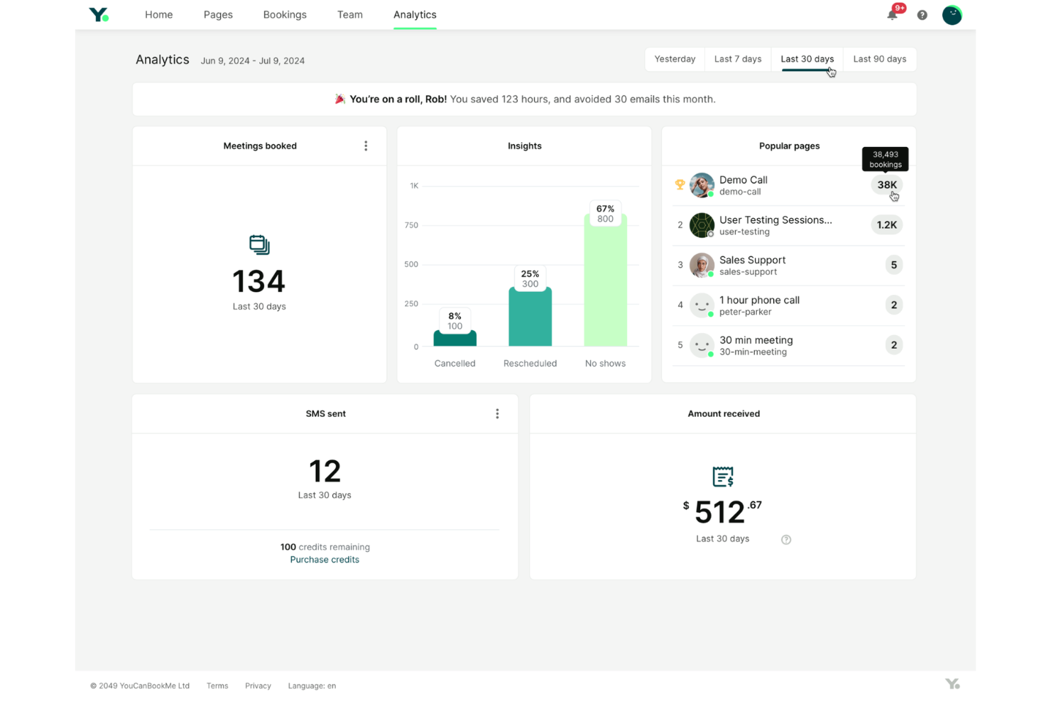YouCanBookMe screenshot - 17 Legal Appointment Scheduling Software Options for Law Firms in 2027