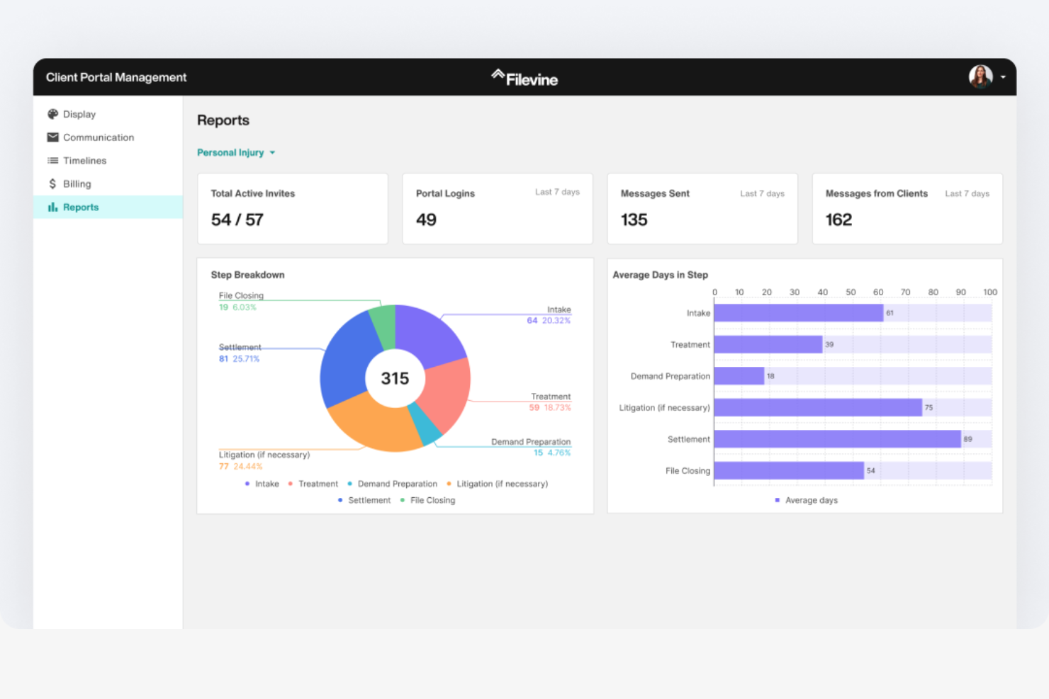 Filevine screenshot - 17 Legal Project Management Software for 2026