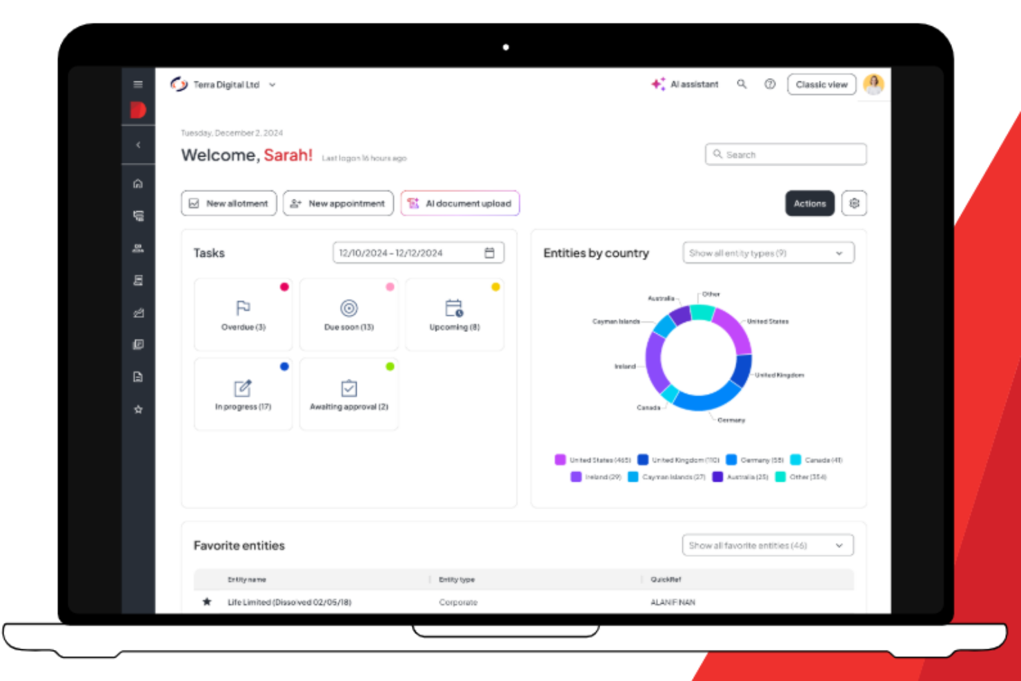 Diligent screenshot - 13 Best Legal Entity Management Software Picked for 2026