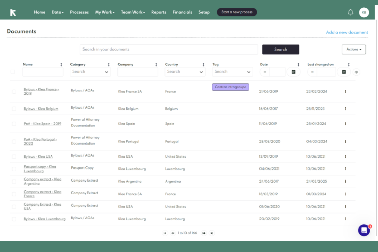 Klea screenshot - 13 Best Legal Entity Management Software Picked for 2026