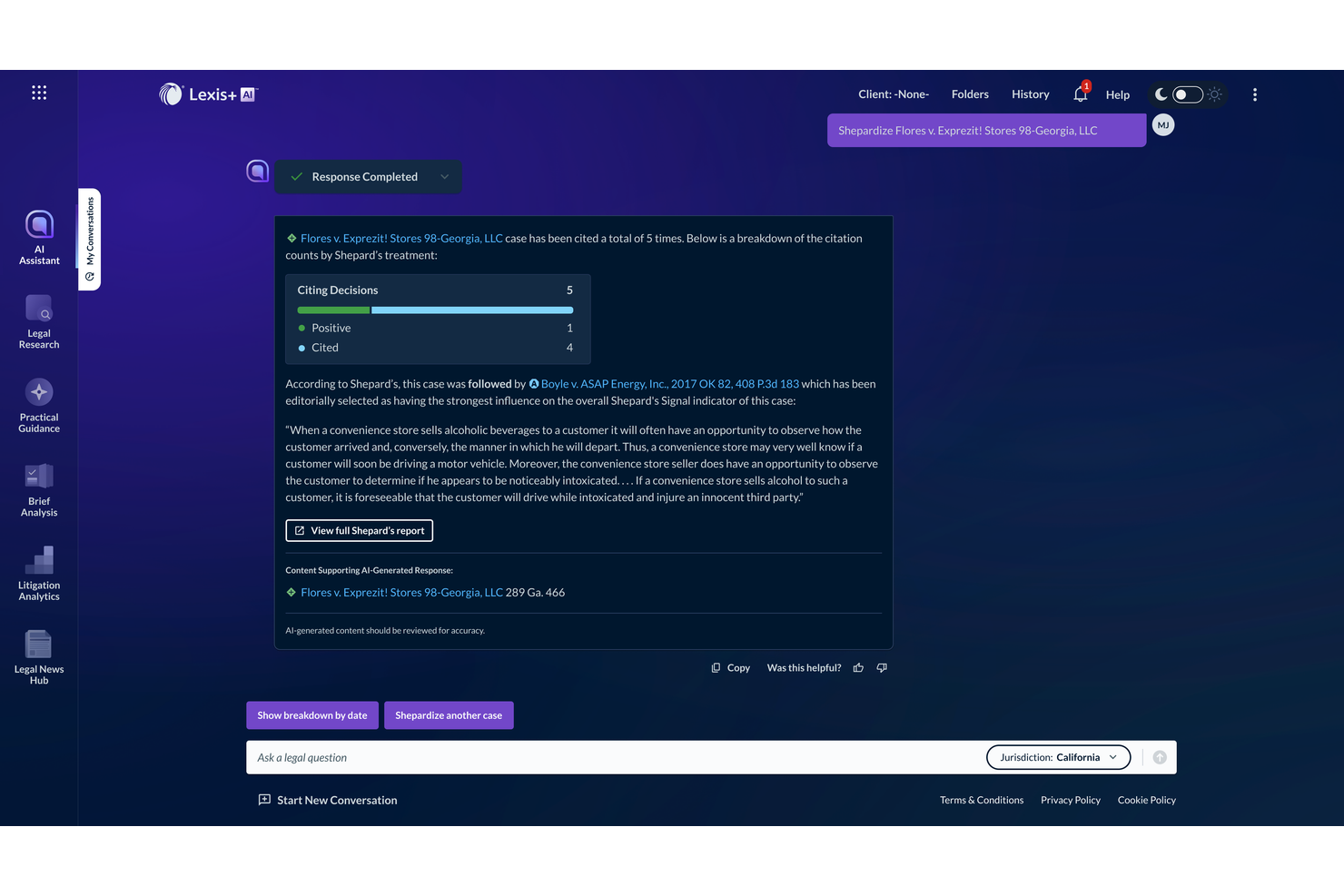 LexisNexis screenshot - 14 Best Corporate Legal Software Solutions for 2026