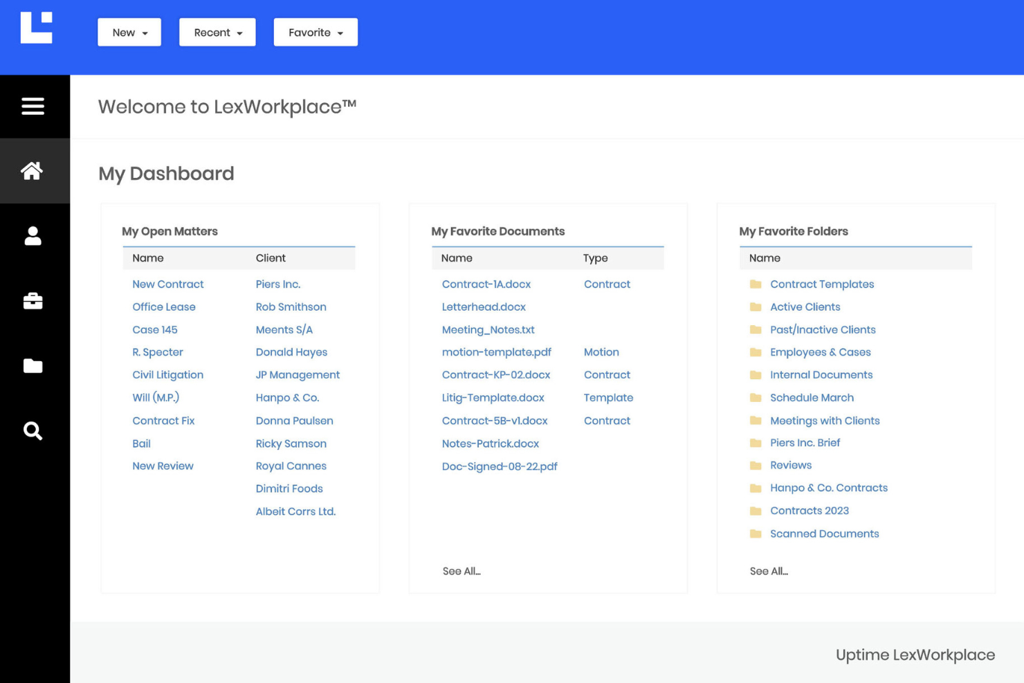 LexWorkplace screenshot - 20 Best Document and Email Management Software for Law Firms in 2026