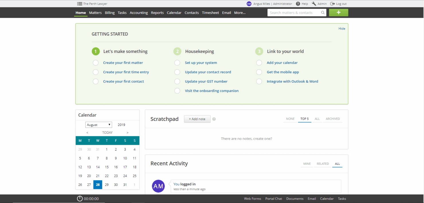 Actionstep automates workflows for legal case and practice management.